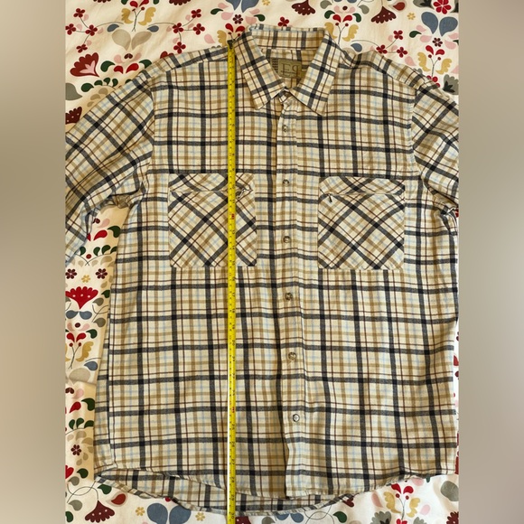 European Project Checkered Cotton Long-Sleeve Shirt, Size L - Picture 4 of 6